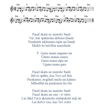 Austošā saules dziesma - 