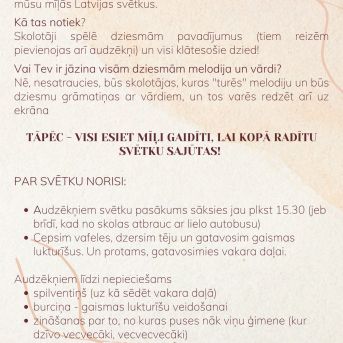 Dziesmu vakars klusinātā gaismā - 