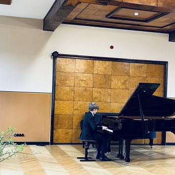 Kristiāns klavieru konkursā Dobelē - 