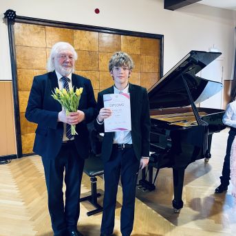 Kristiāns klavieru konkursā Dobelē - 