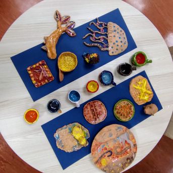 SMMS mākslas nodaļas veidošanas darbu izstāde  - 