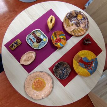 SMMS mākslas nodaļas veidošanas darbu izstāde  - 