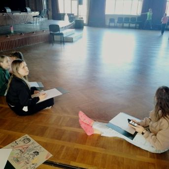 Izbraukuma mācību stunda mākslas nodaļā - 