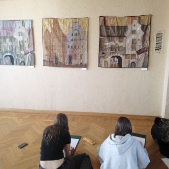 Izbraukuma mācību stunda mākslas nodaļā - 