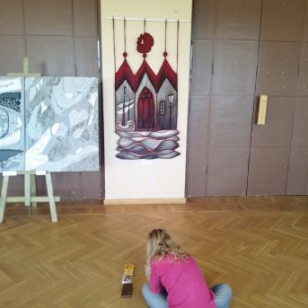 Izbraukuma mācību stunda mākslas nodaļā - 