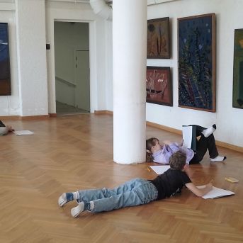 Izbraukuma mācību stunda mākslas nodaļā - 