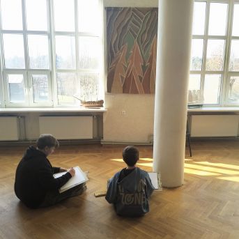 Izbraukuma mācību stunda mākslas nodaļā - 