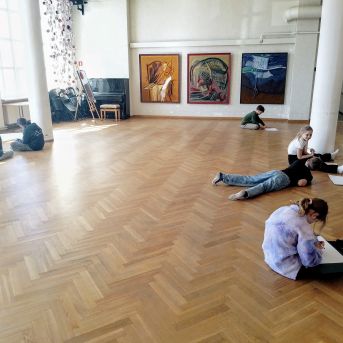 Izbraukuma mācību stunda mākslas nodaļā - 