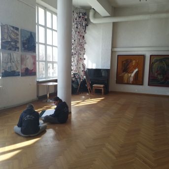 Izbraukuma mācību stunda mākslas nodaļā - 