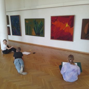 Izbraukuma mācību stunda mākslas nodaļā - 